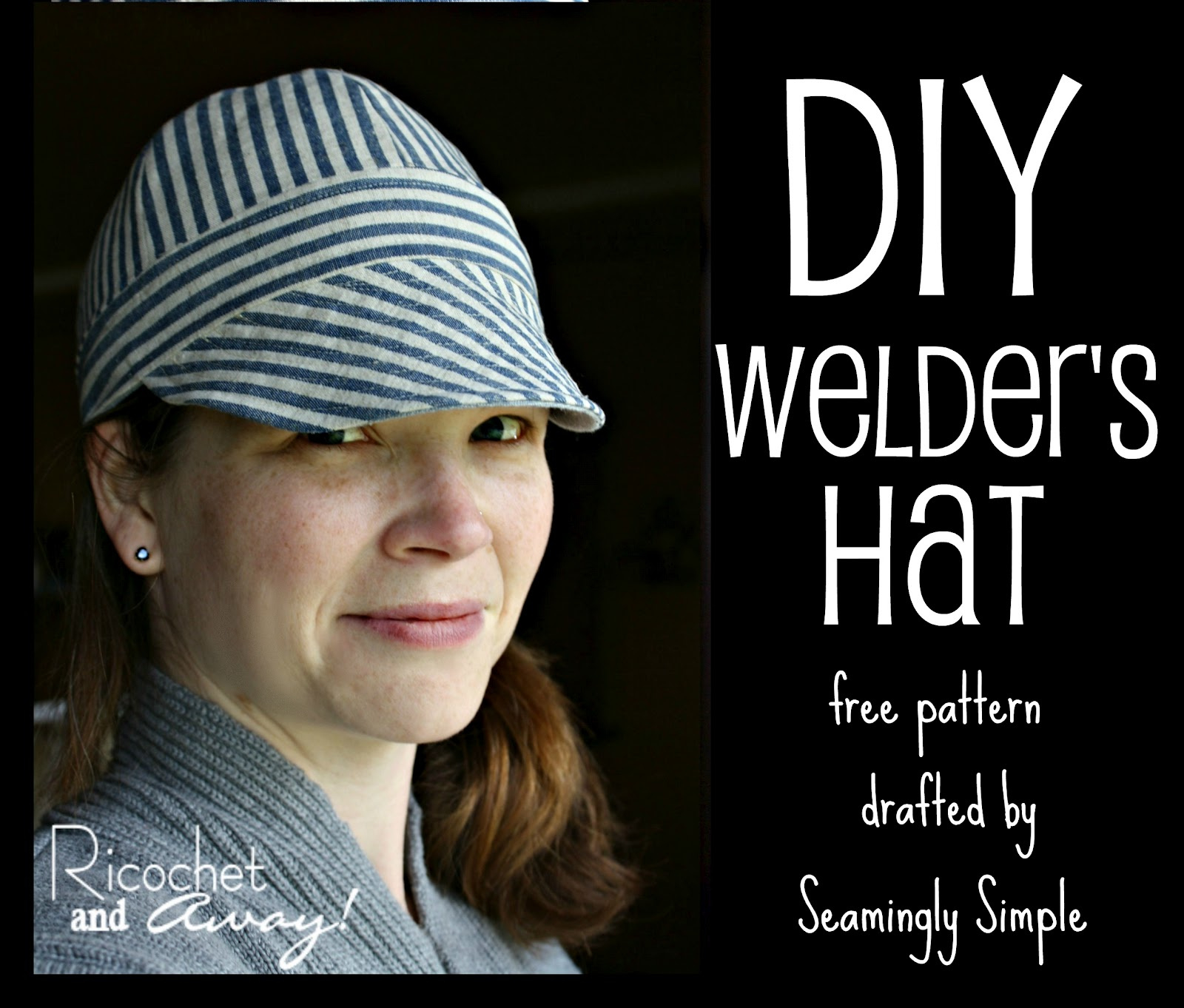 Ricochet And Away!: Welder&amp;#039;S Hat: I Found A Free Pattern! regarding Free Printable Welding Cap Pattern