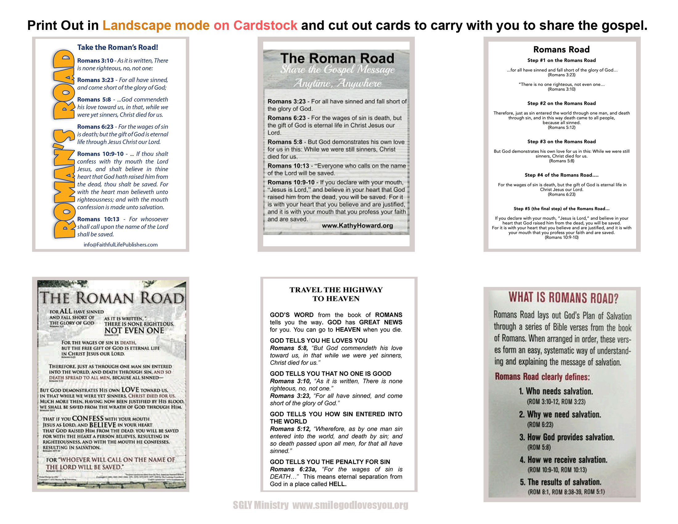 Romans Road Printable Pocket Cards for Free Printable Bible Study on Romans