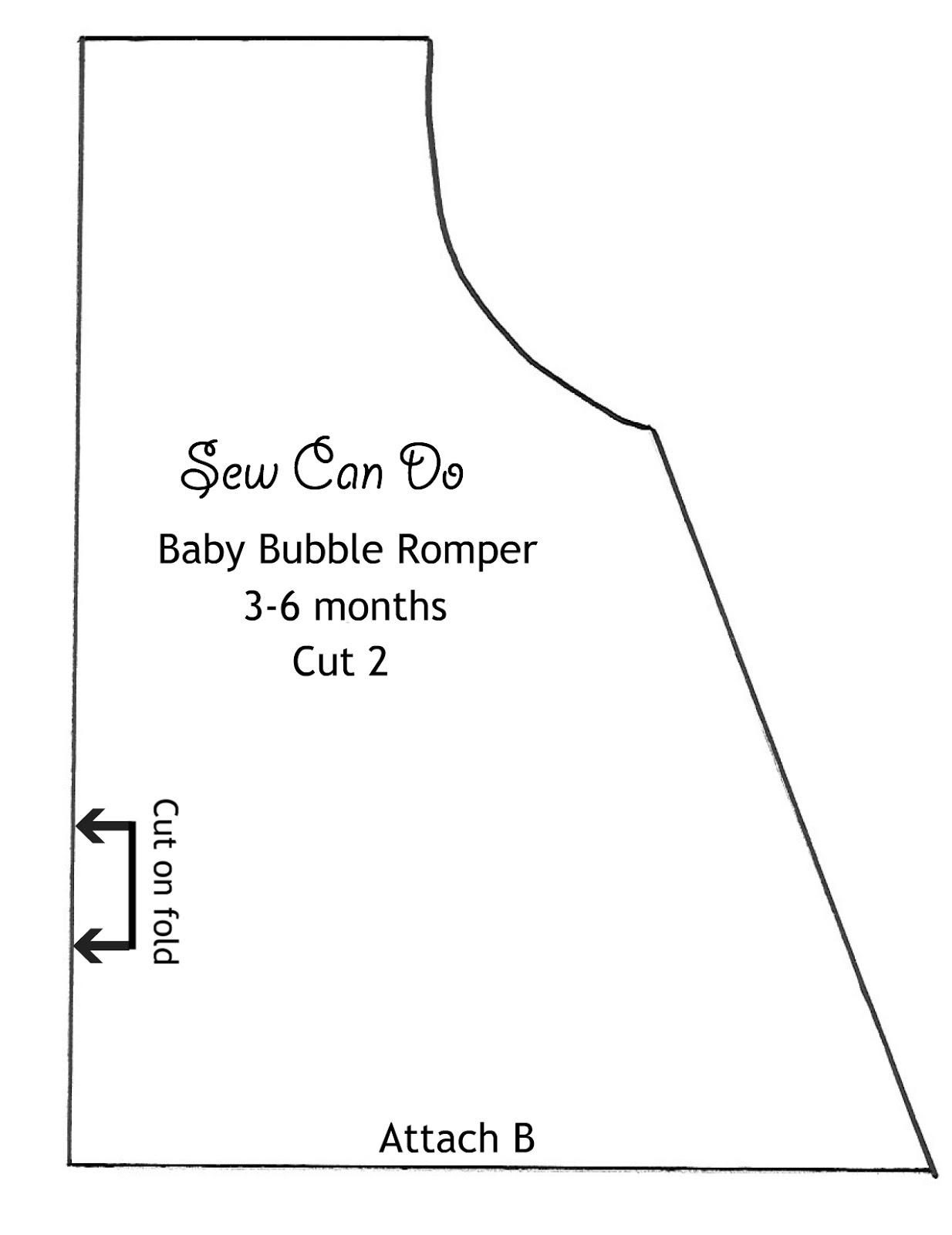 Sew Can Do: Easy Any Size Baby Bubble Romper for Free Printable Romper Pattern