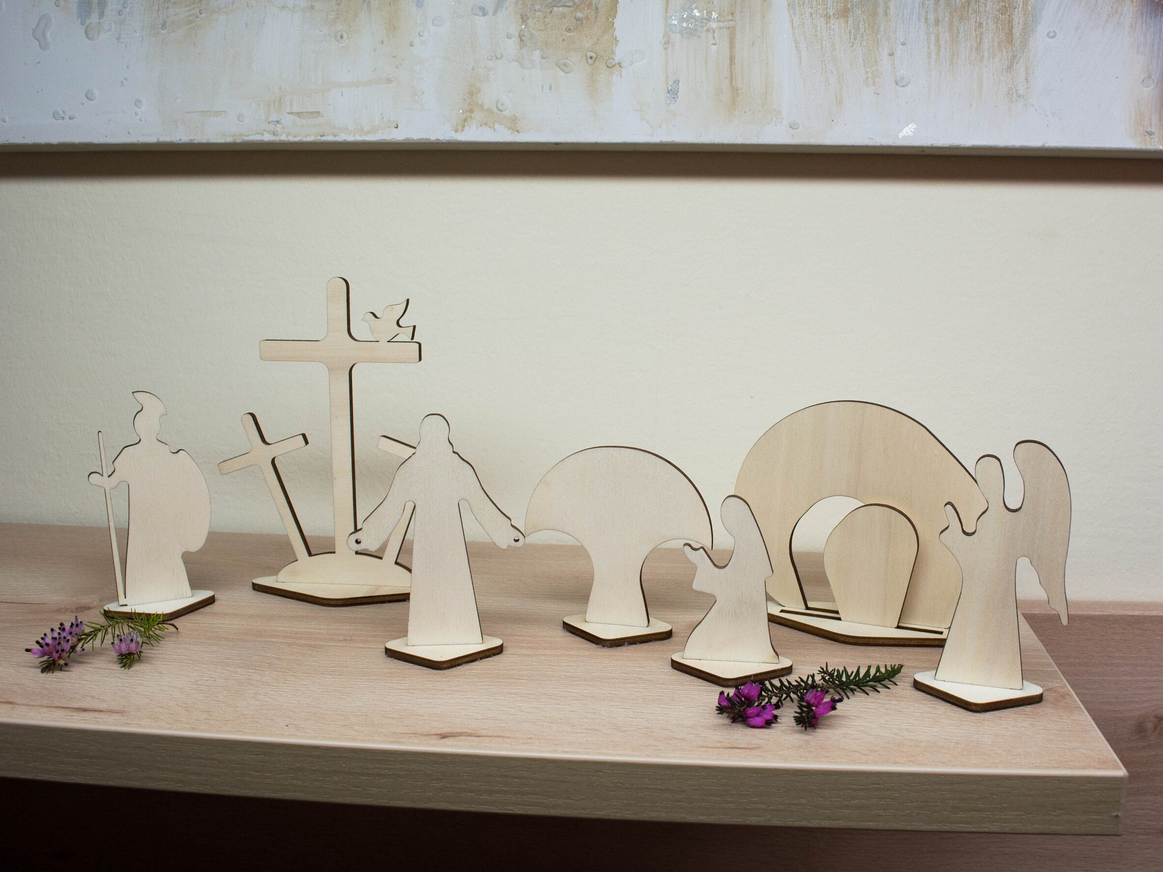 Simple Easter Nativity Set, Modern Easter Nativity Set intended for Easter Nativity Pattern