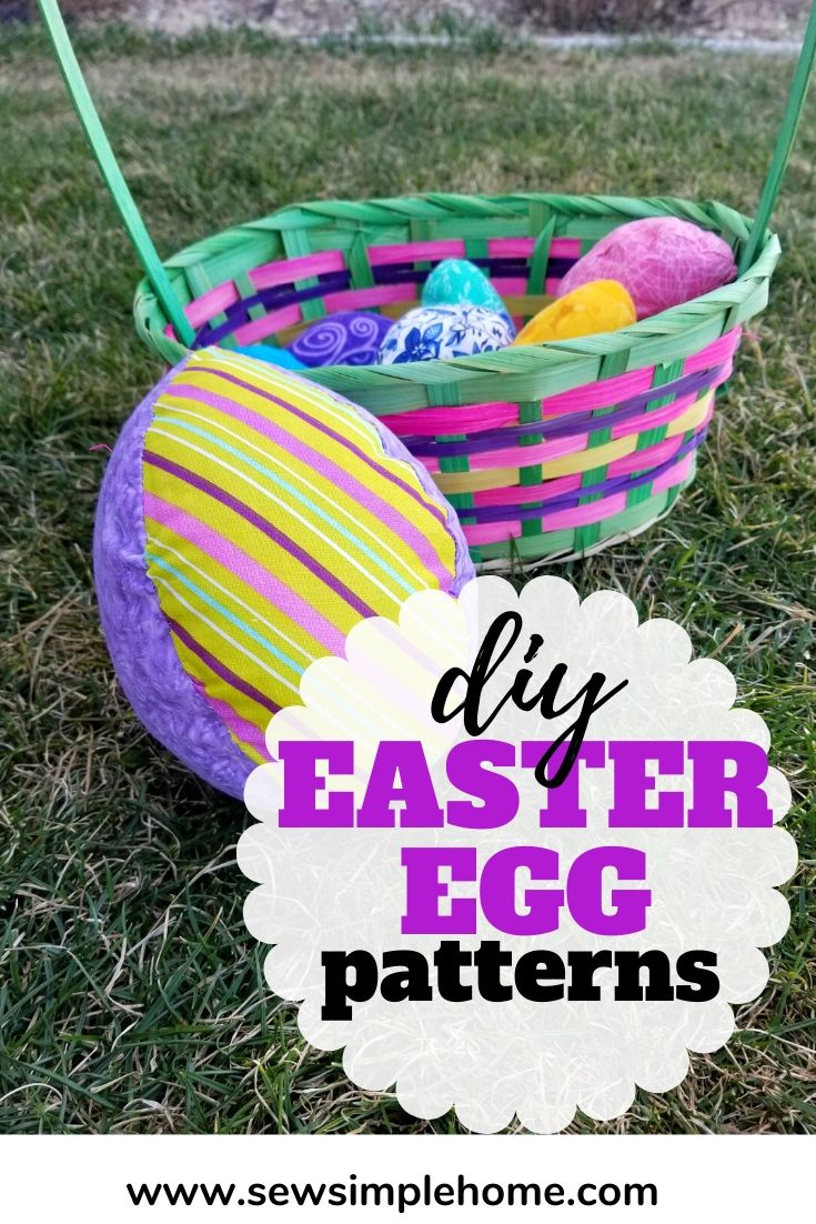 Simple Fabric Easter Egg Tutorial + Free Pattern | Sew Simple Home pertaining to Fabric Easter Eggs Free Pattern