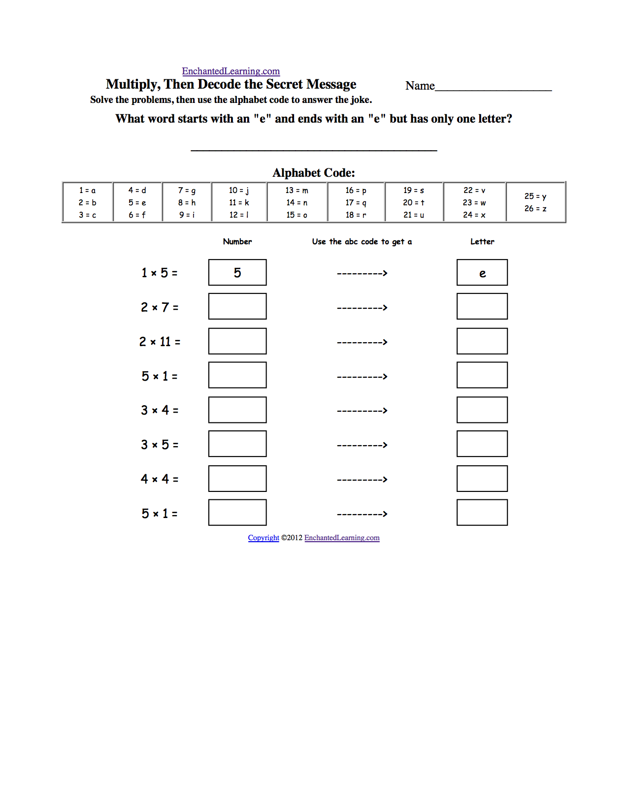 Free Printable Decoding Worksheets | FREE Printable HQ