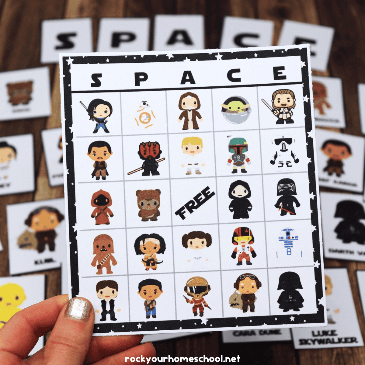 Star Wars-Inspired Bingo Game For Stellar Fun For All Ages (Free) pertaining to Star Wars Bingo Printable
