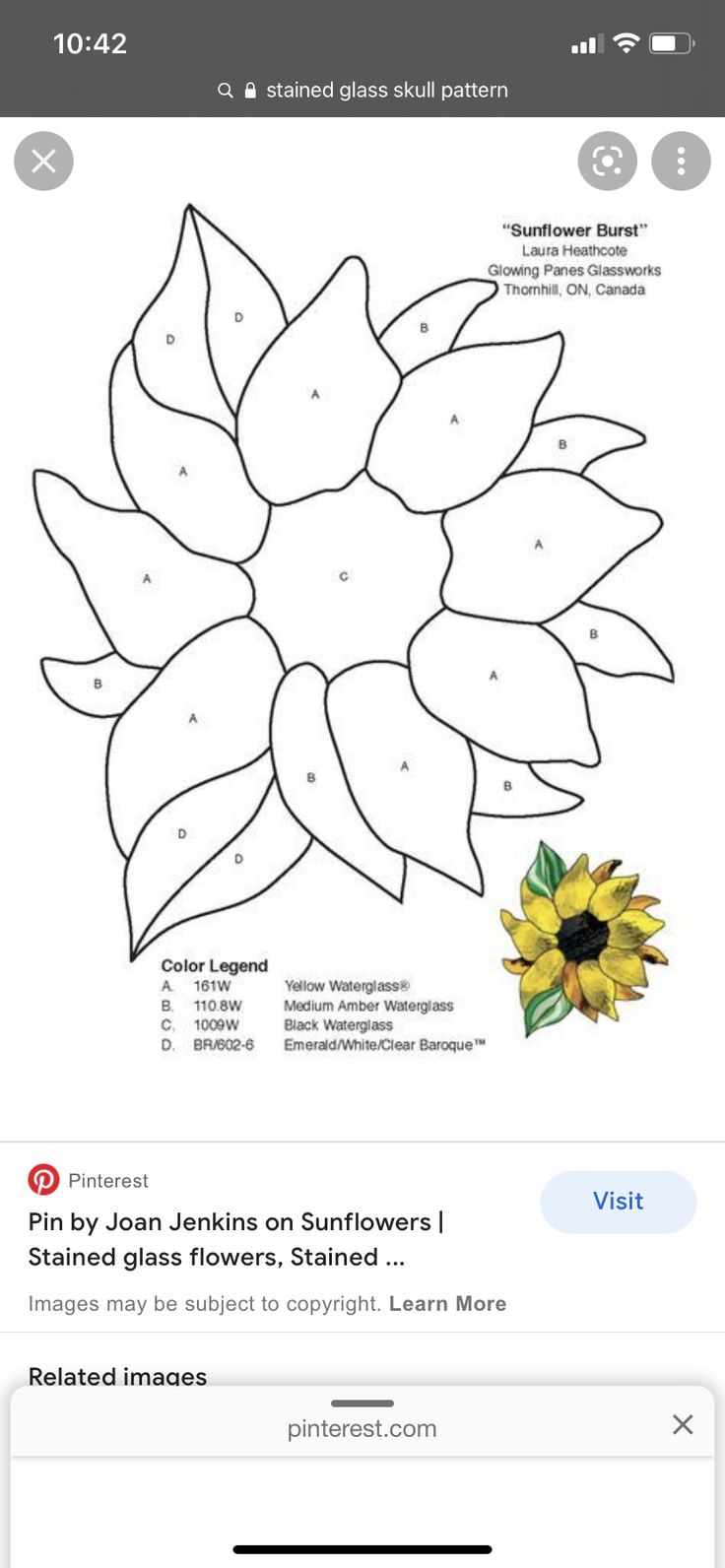 Sunflower Mosaic Pattern For Stained Glass Art with regard to Free Printable Stained Glass Patterns Sunflower