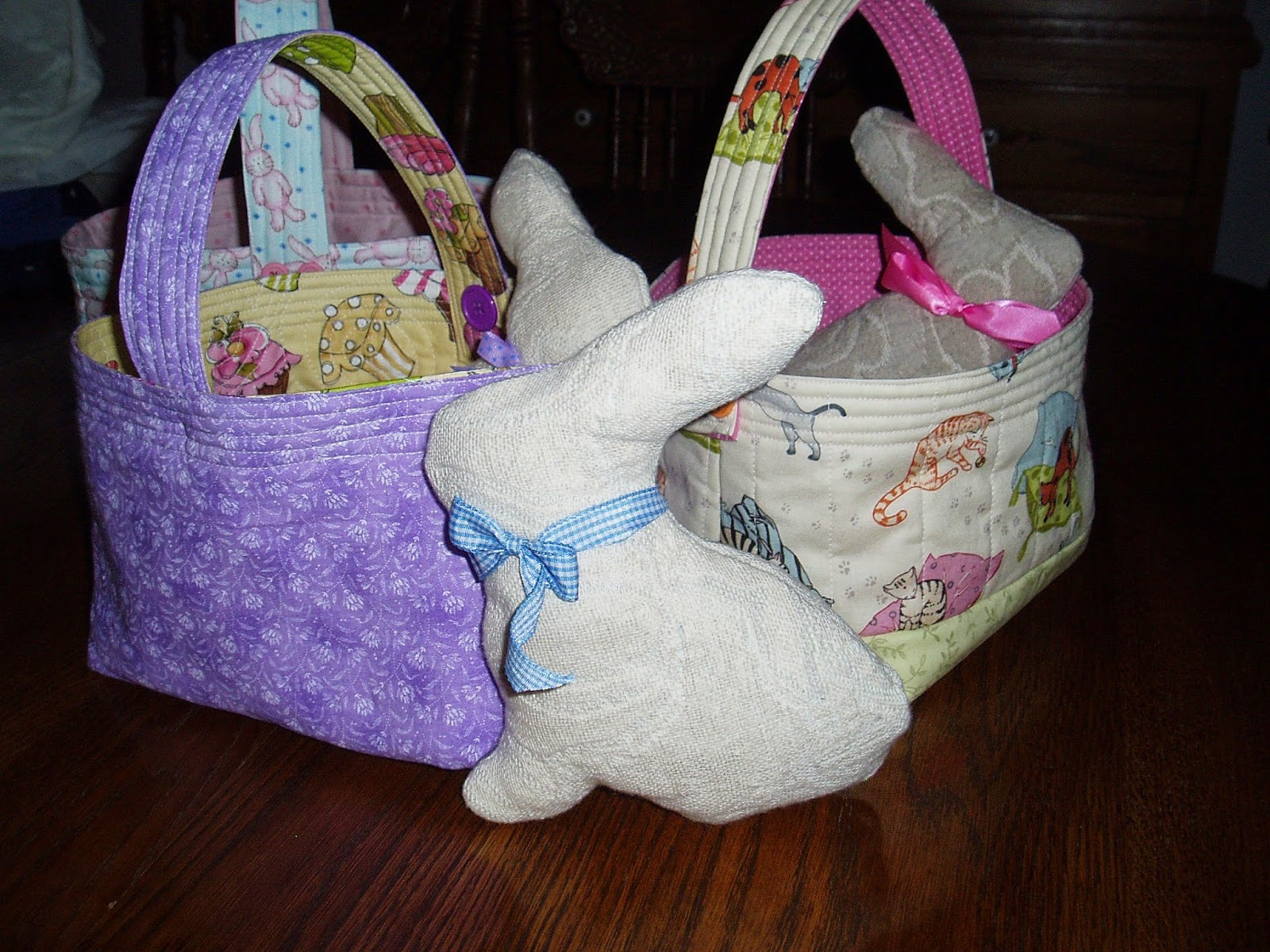 Sunshine In The Attic: Reversible Quilted Easter Baskets And Tutorial within Quilted Easter Basket Pattern
