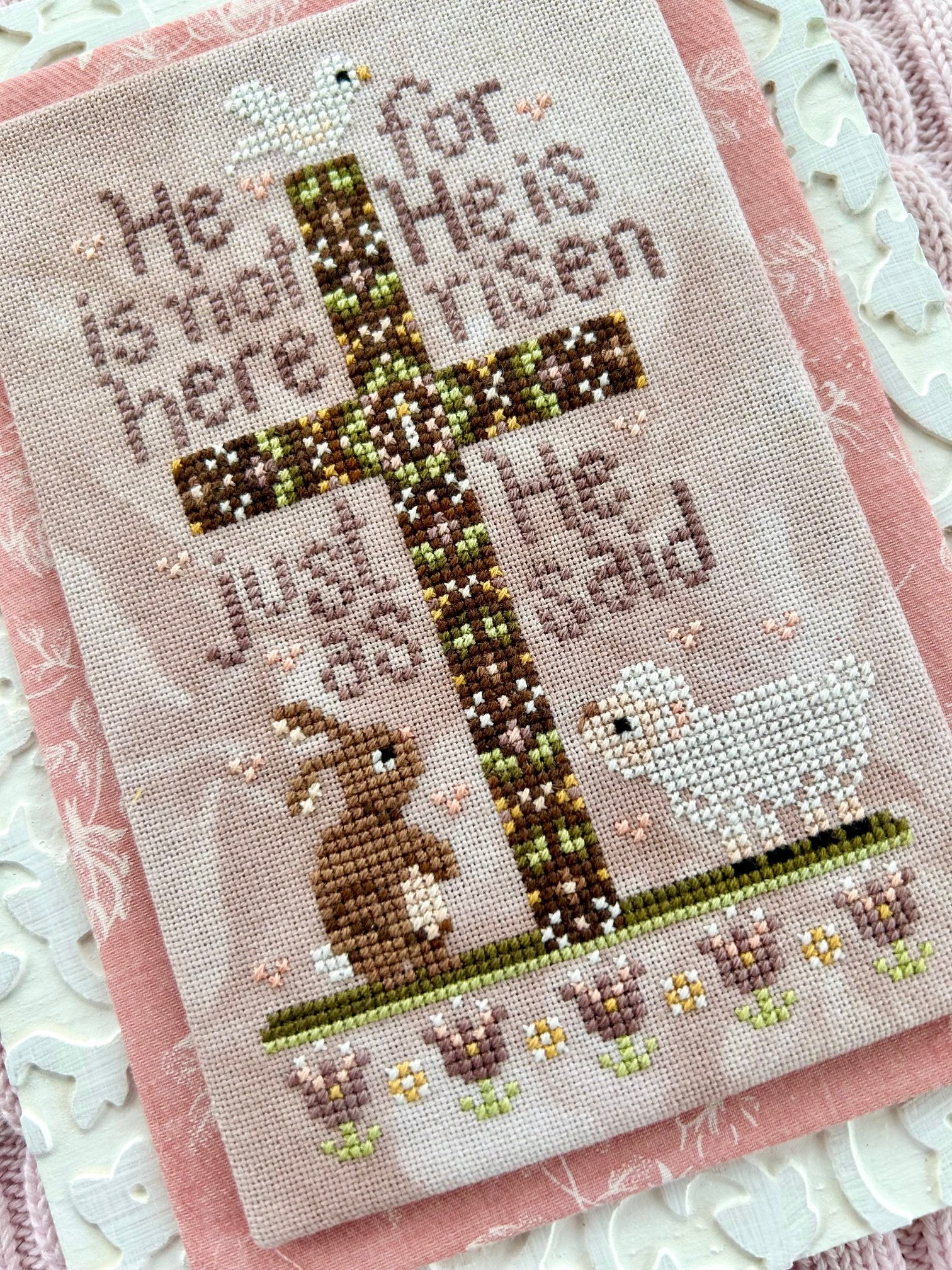 Sweet Wing Studio As He Said - Christian Cross Stitch Pattern for Religious Easter Cross Stitch Patterns