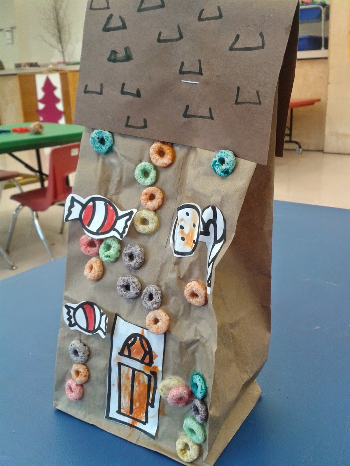 Teach Easy Resources: Paper Bag Gingerbread House And A Free Candy with regard to Paper Bag Gingerbread House Free Printable