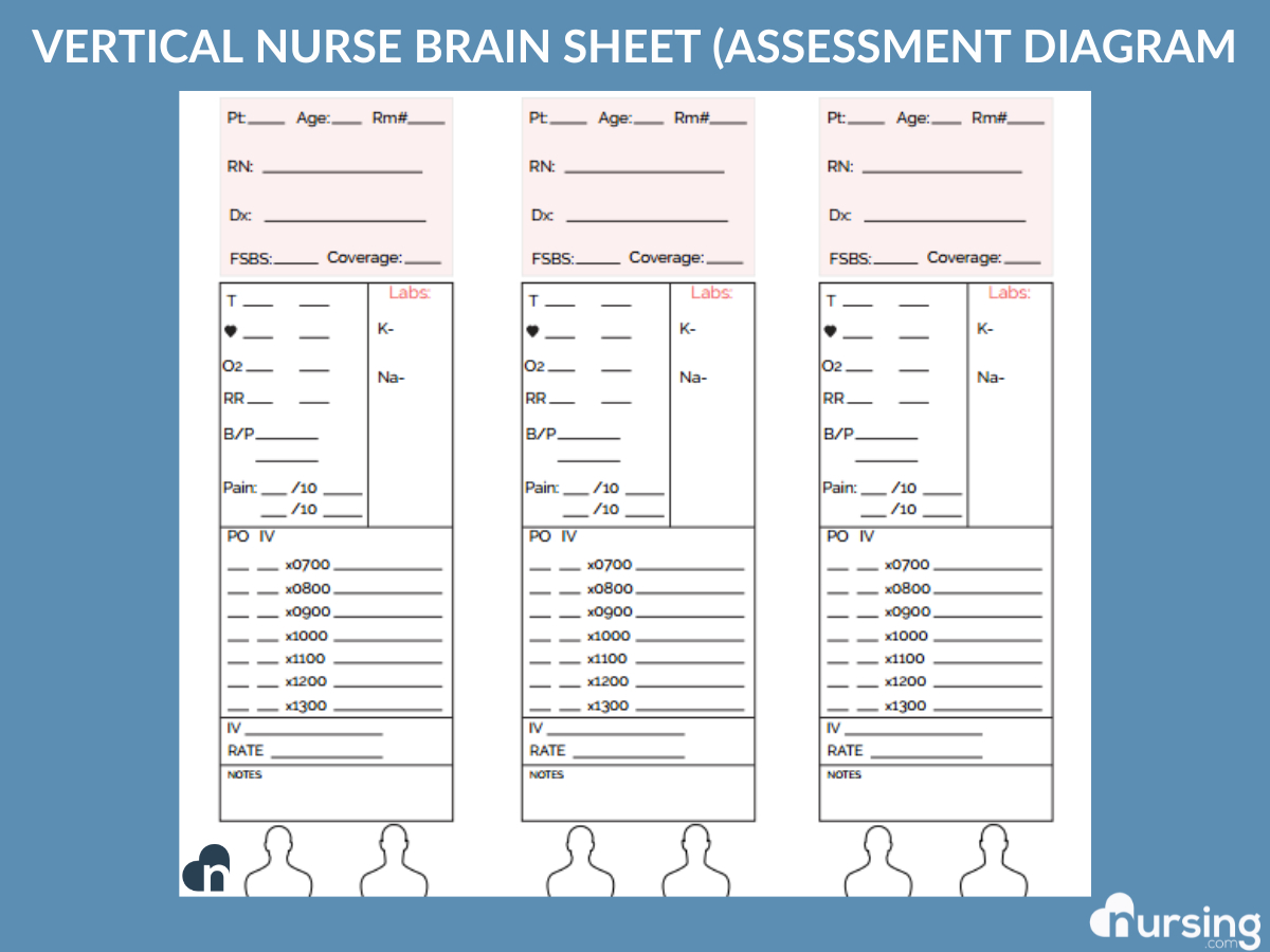 Ultimate Nursing Report Sheet Database &amp;amp; Free Downloads in Printable Nurse Brain Sheet 4 Patients