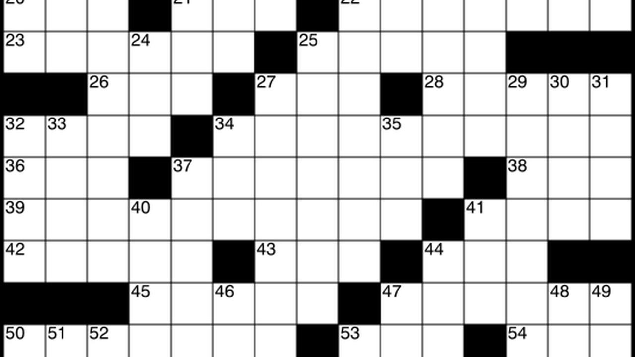 Universal Crossword Puzzle with Printable Universal Crossword