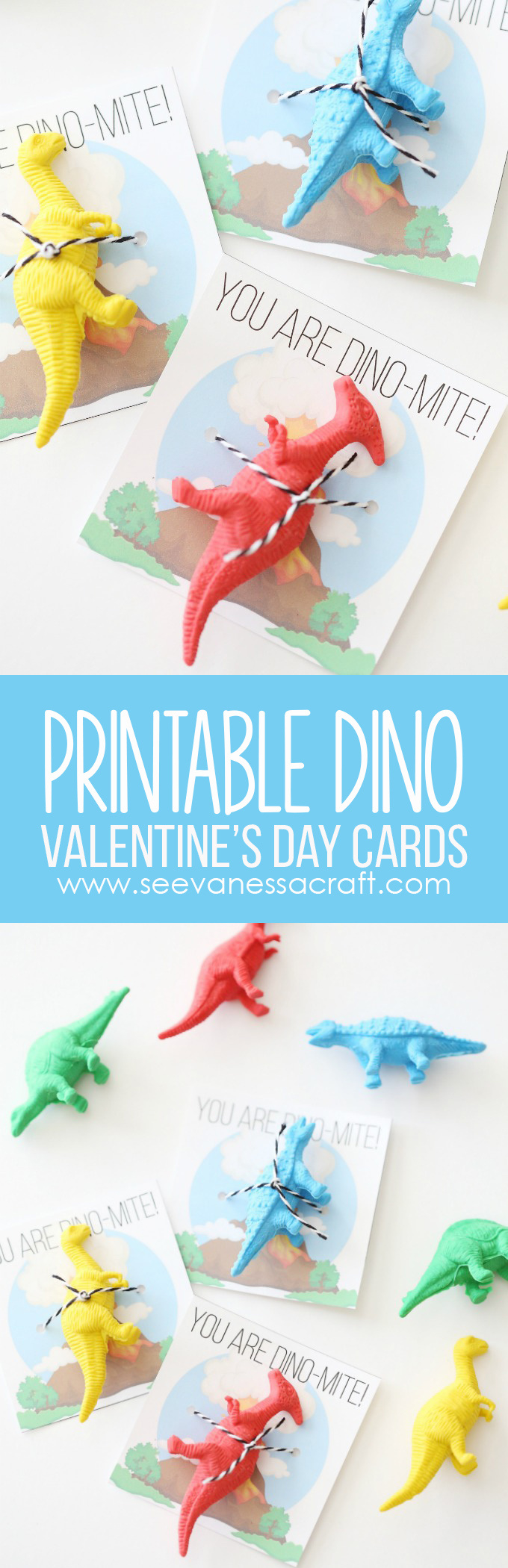 Valentine&amp;#039;S Day: Printable Dinosaur Cards For Kids - See Vanessa Craft regarding Free Printable Dinosaur Valentines