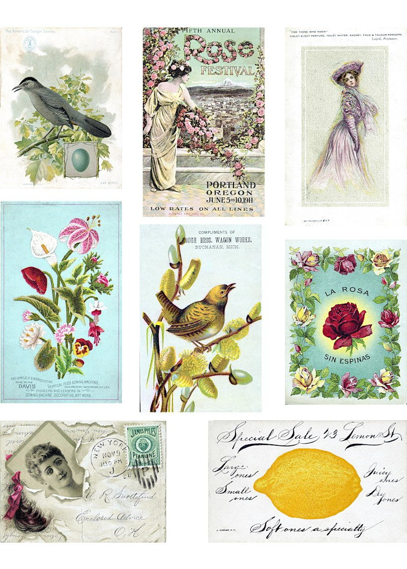 Vintage Ads Ephemera Printables — The Art Scavenger throughout Public Domain Free Printable Vintage Ephemera