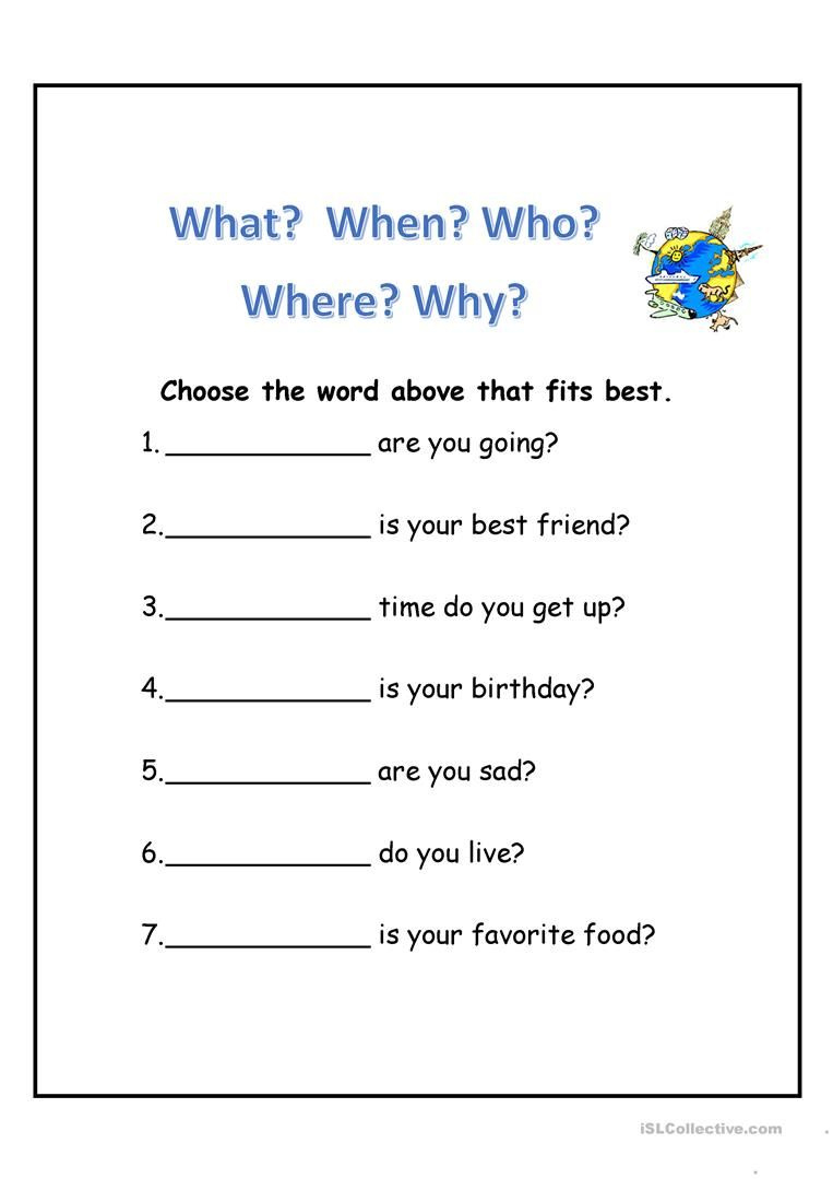 Wh Questions Worksheet - Free Esl Printable Worksheets Made within Free Printable Wh Questions Worksheets