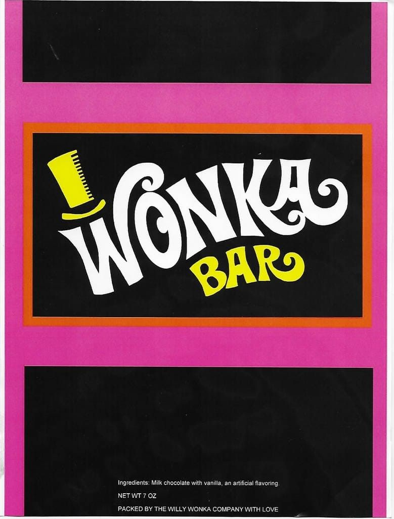 Wonka Bar throughout Template Printable Free Wonka Chocolate Bar Wrapper Printable