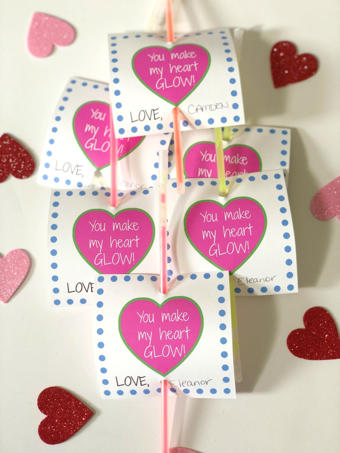 You Make My Heart Glow Valentine Printable | The Toy Insider inside You Make My Heart Glow Free Printable