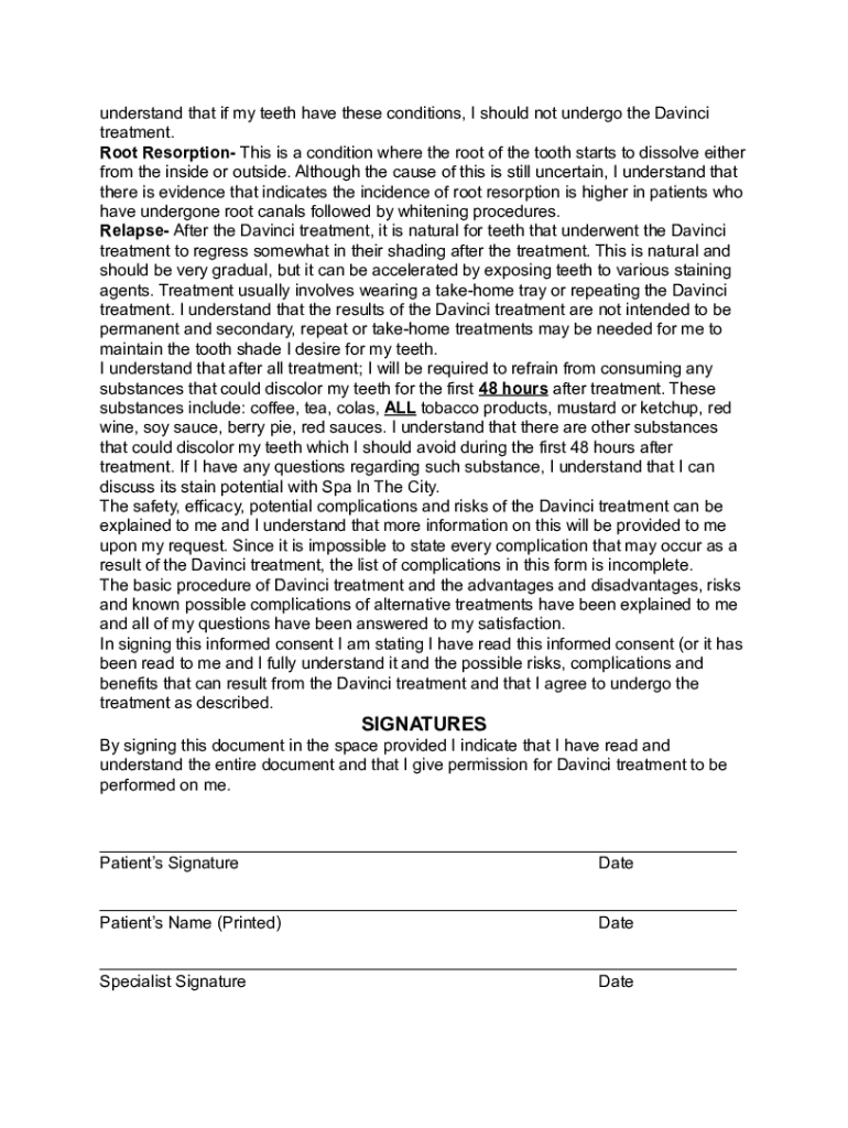 Zoom Whitening Consent Form: Fill Out &amp;amp; Sign Online | Dochub within Free Printable Teeth Whitening Consent Form