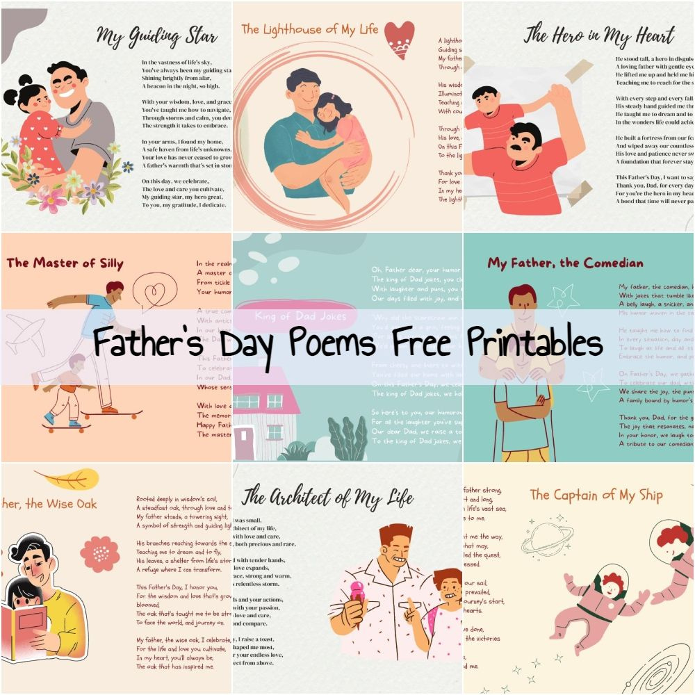 10 Free Printable Father&amp;#039;S Day Poems To Celebrate Your Hero pertaining to Free Printable Father&amp;#039;S Day Poems From Daughter