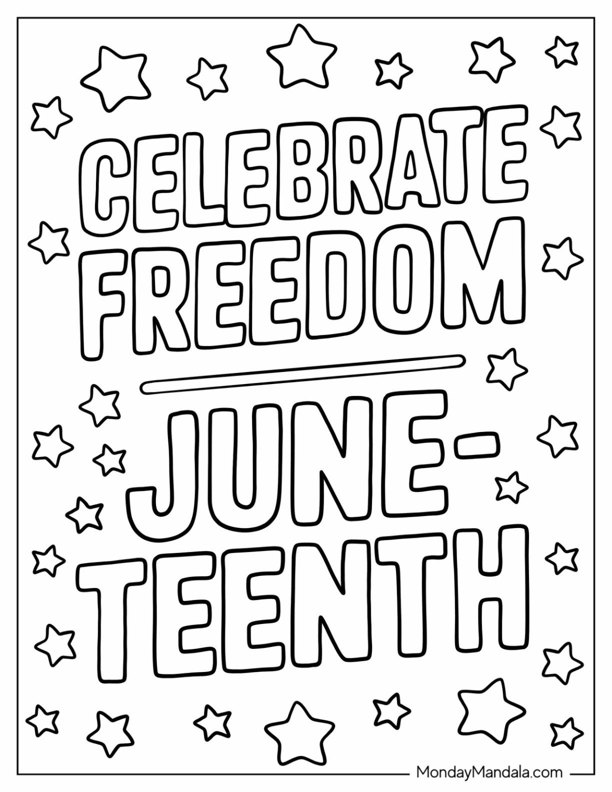 22 Juneteenth Coloring Pages (Free Pdf Printables) regarding Juneteenth Coloring Pages Free Printable