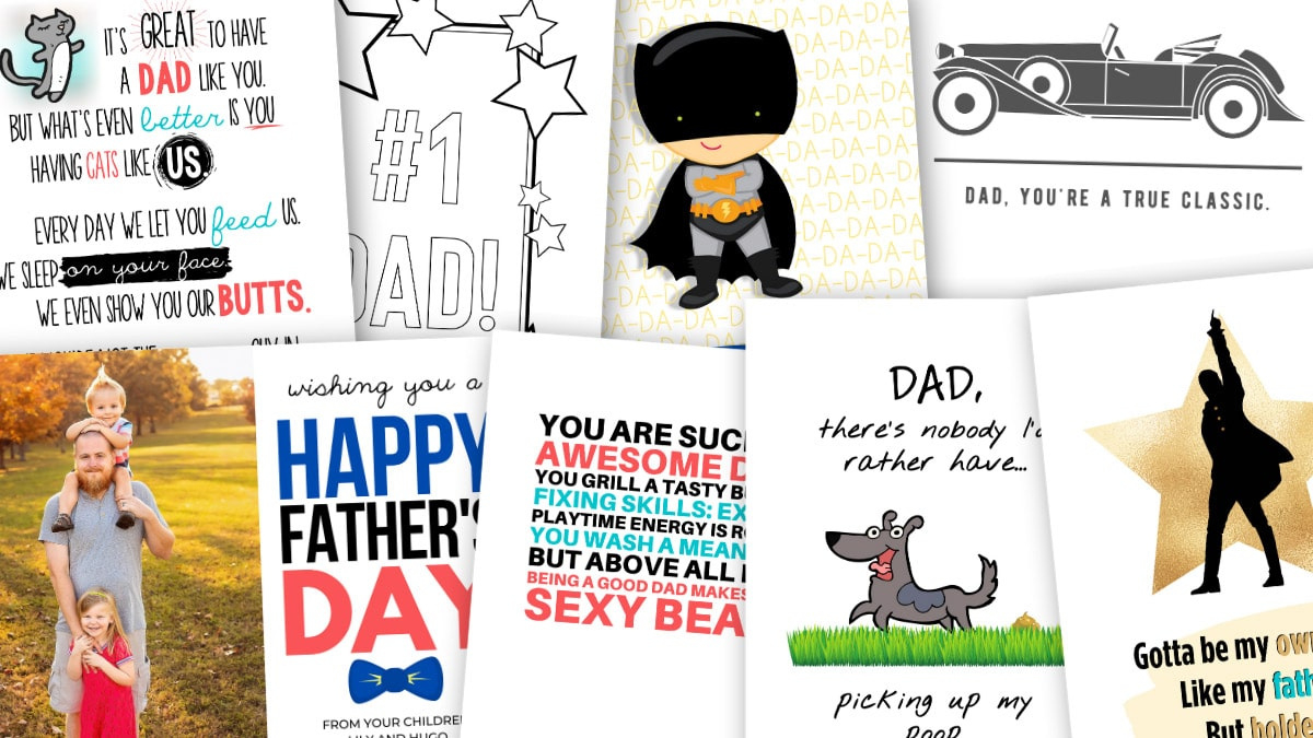 28 Printable Father&amp;#039;S Day Cards Dad Will Actually Want with Printable Funny Father&amp;#039;S Day Cards