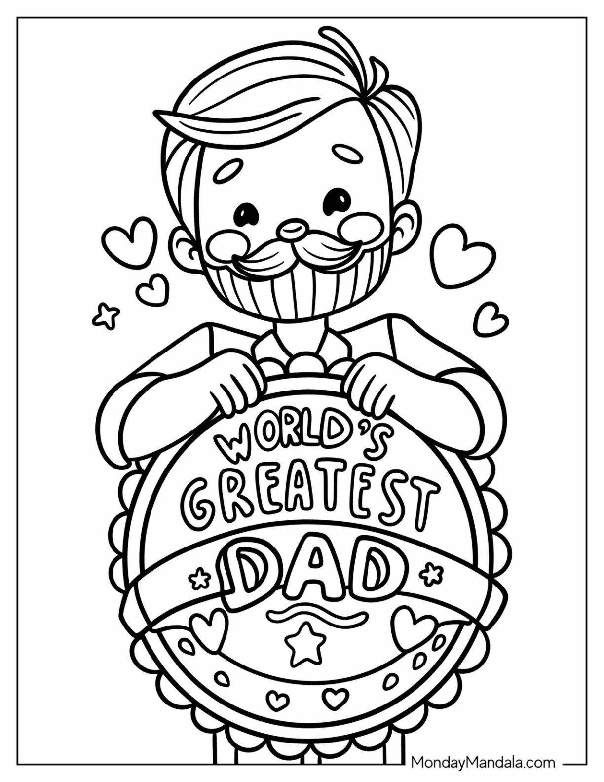 48 Father&amp;#039;S Day Coloring Pages (Free Pdf Printables) regarding Free Printable Coloring Father&amp;amp;#039;s Day Card