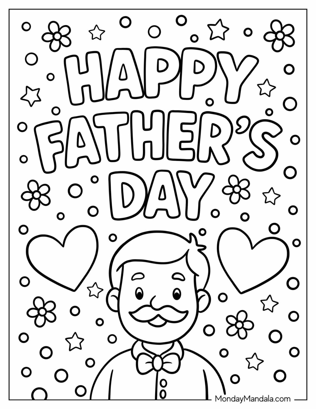 48 Father&amp;#039;S Day Coloring Pages (Free Pdf Printables) throughout Printable Father&amp;#039;S Day Cards To Colour