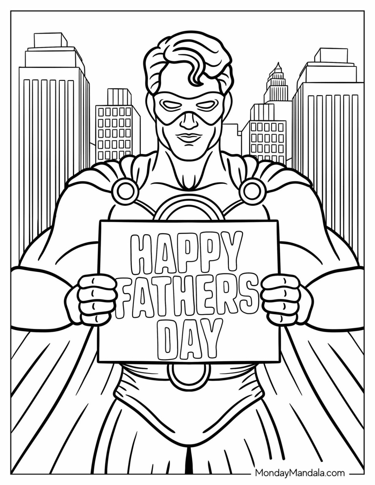 48 Father&amp;#039;S Day Coloring Pages (Free Pdf Printables) within Free Father&amp;#039;S Day Superhero Printable