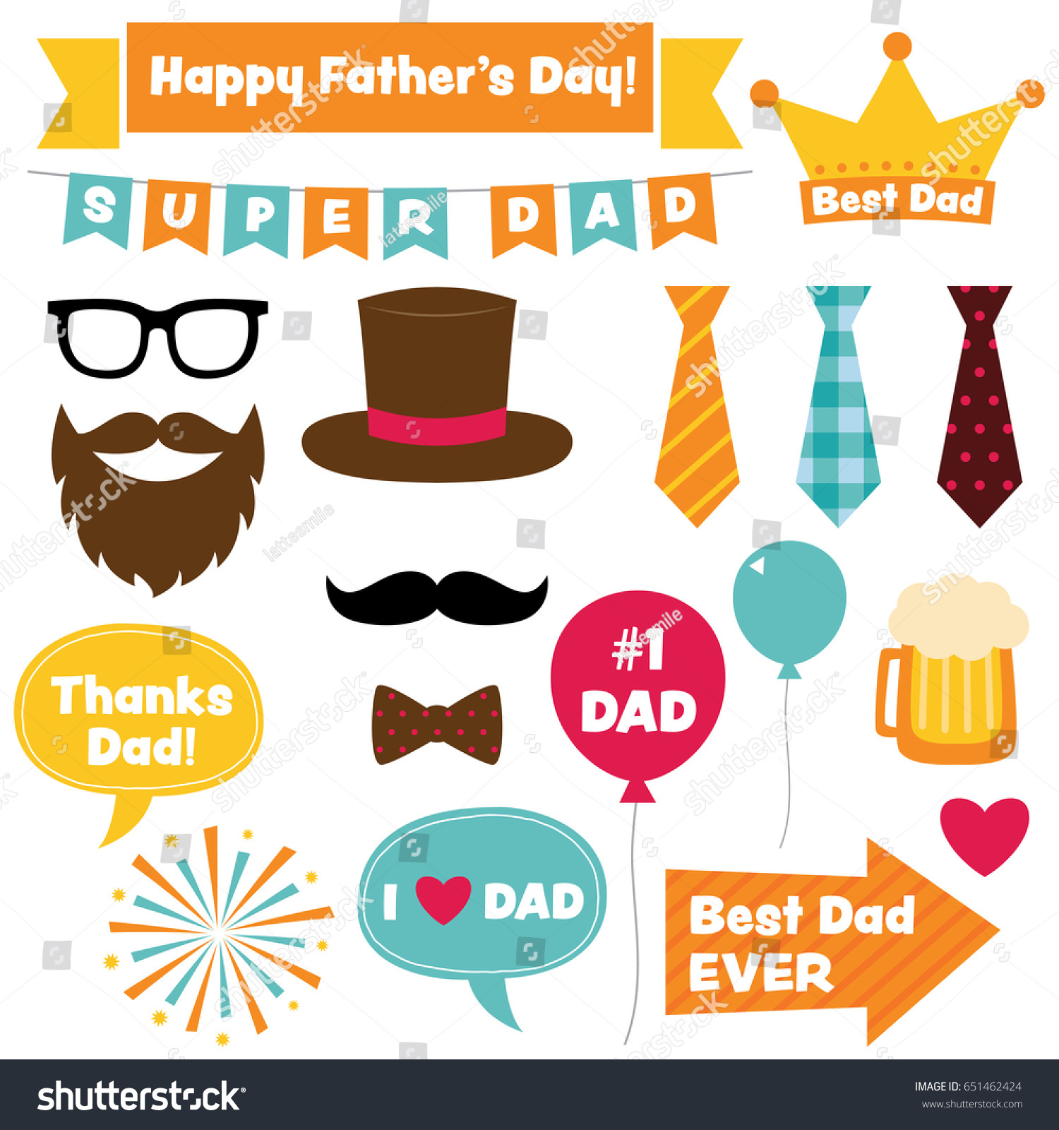 94 Fathers Day Photo Booth Stock Vectors And Vector Art | Shutterstock regarding Father&amp;#039;S Day Photo Booth Props Free Printable