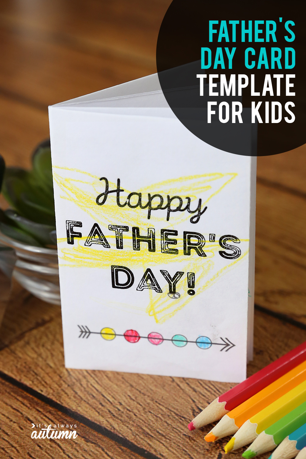 Adorable Printable Father&amp;#039;S Day Card For Kids To Color - It&amp;#039;S intended for Foldable Father&amp;amp;#039;s Day Card Printable