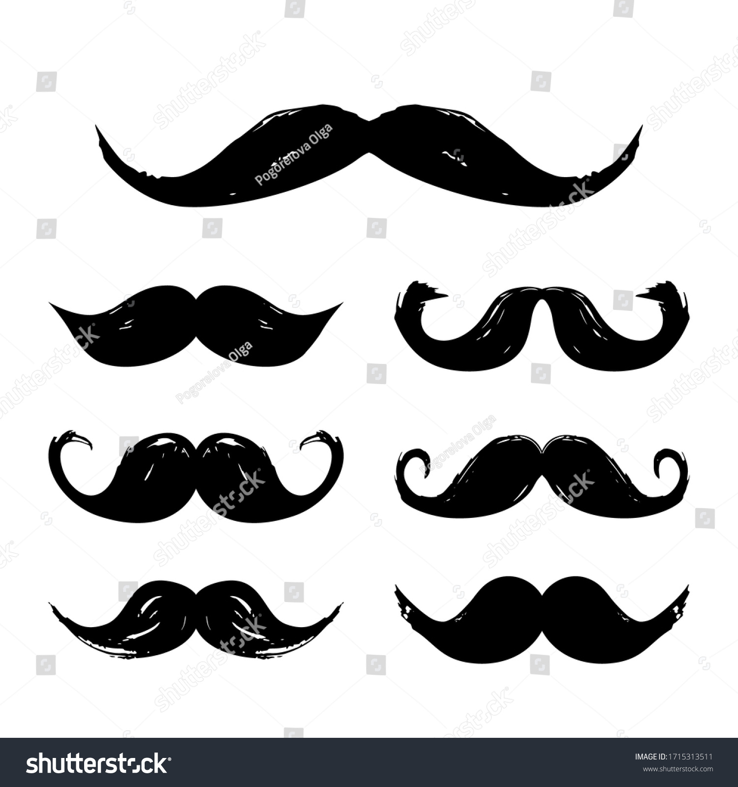 Big Collection Mustache Fathers Day Sketch Stock Vector (Royalty with Father&amp;amp;#039;s Day Mustache Printables
