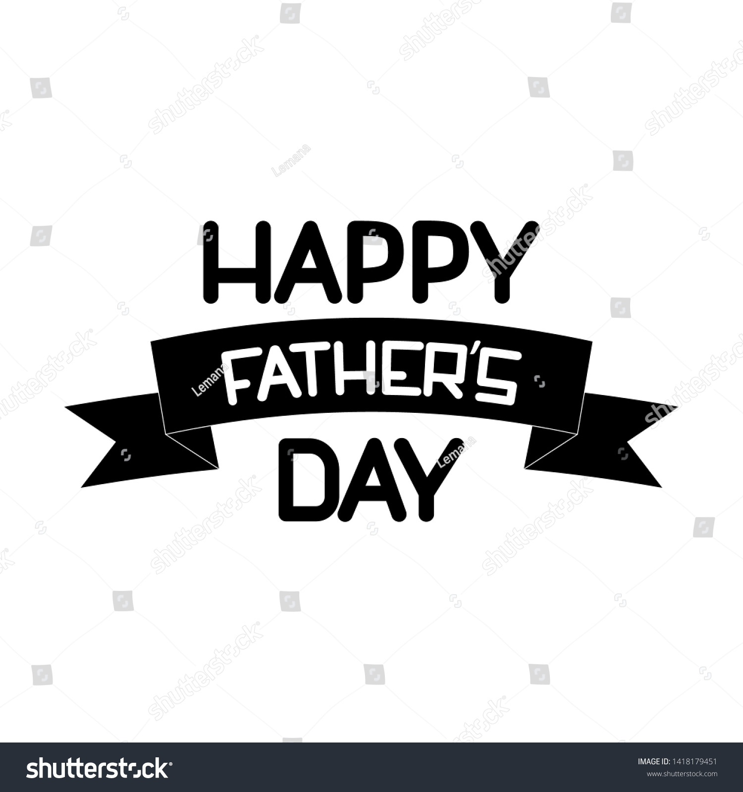 Black White Fathers Day Card Template Stock Vector (Royalty Free for Printable Black And White Father&amp;amp;#039;s Day Cards