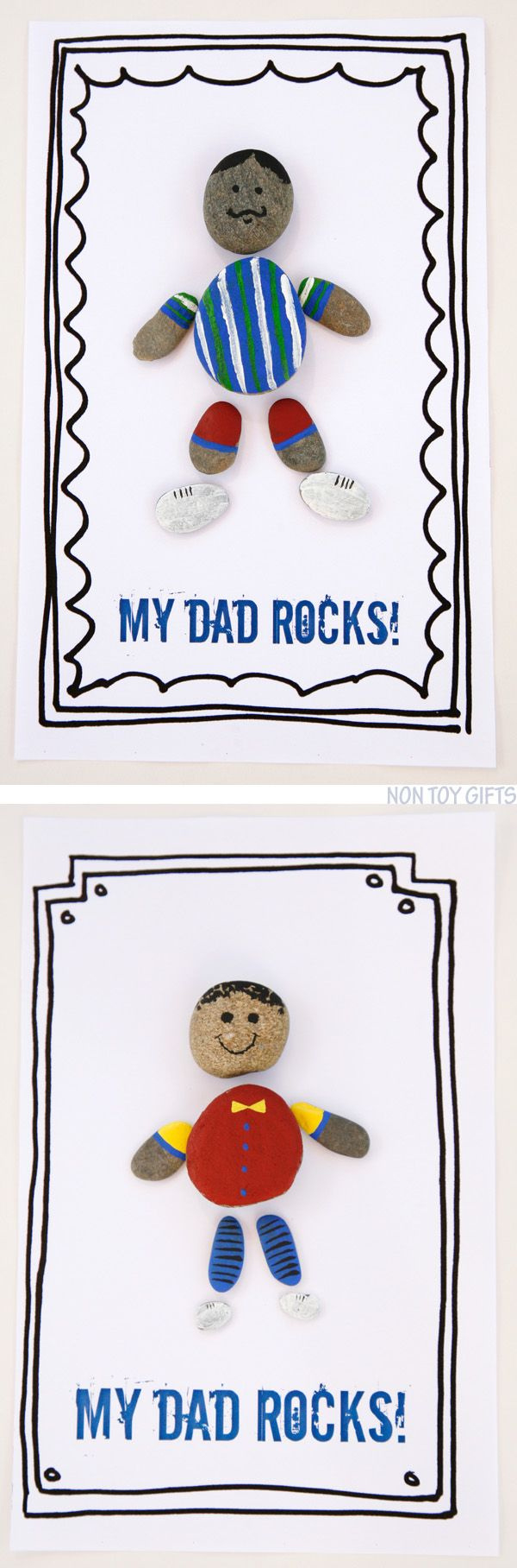 Dad Rocks - Father&amp;#039;S Day Craft For Kids With Free Printable intended for Father&amp;amp;#039;s Day Craft Preschool Printable