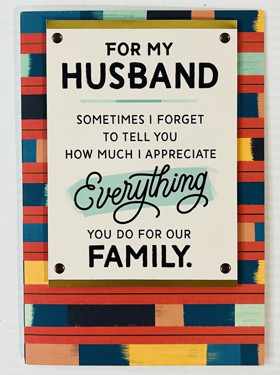 Fathers Day Card For Husband 3D Cutout Gold Foil Multicolor in Husband Printable Father&amp;#039;S Day Cards From Wife