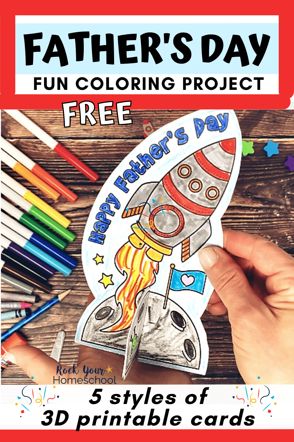 Father&amp;#039;S Day Cards For Kids: 5 Cool 3D Styles (Free Printable Set) throughout Printable Father&amp;#039;S Day Cards For Preschoolers