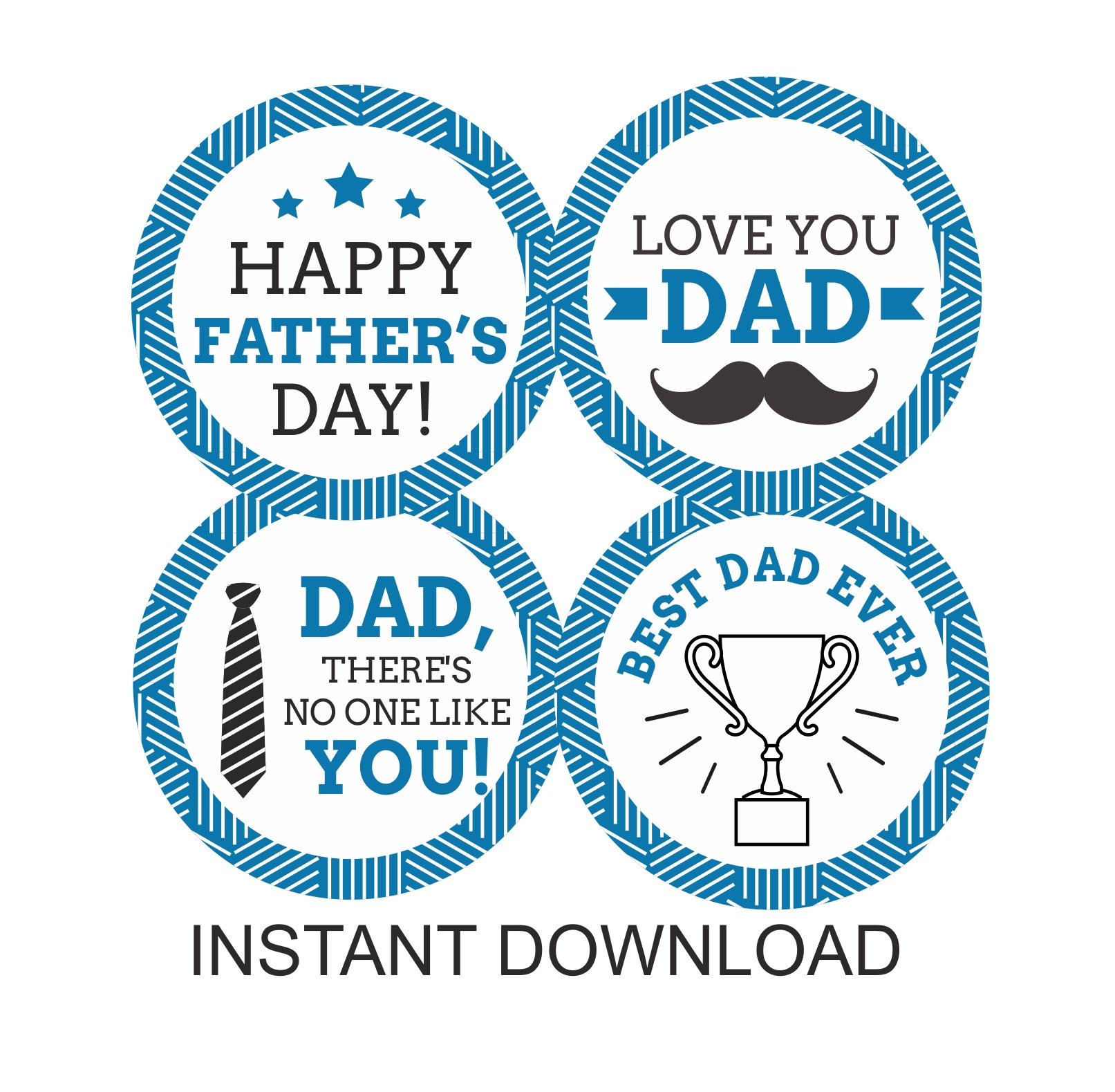 Father&amp;#039;S Day Cupcake Toppers Printable / Fathers Day Cupcake throughout Printable Father&amp;amp;#039;s Day Cupcake Toppers