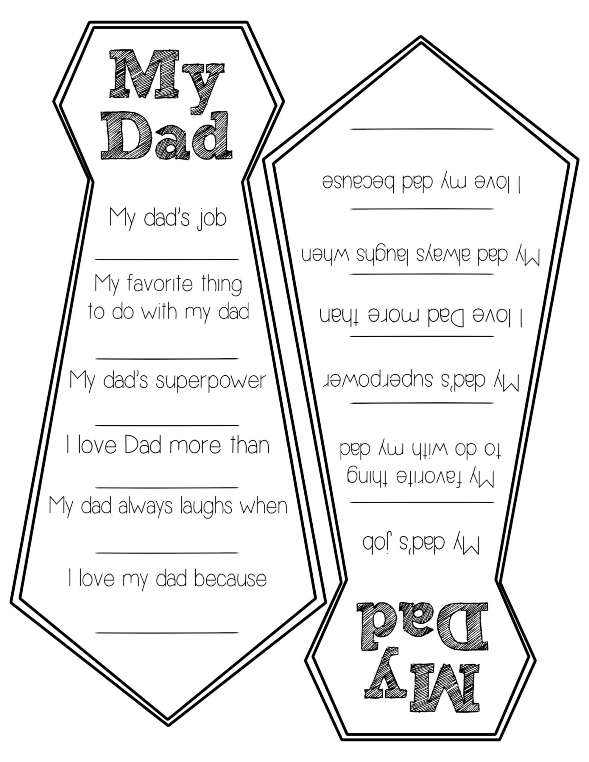 Father&amp;#039;S Day Free Printable Cards - Paper Trail Design inside Father&amp;amp;#039;s Day Fill in The Blank Printable