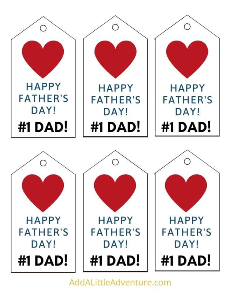 Father&amp;#039;S Day Gift Tags - Free Printables - Add A Little Adventure pertaining to Printable Happy Father&amp;#039;S Day Gift Tag