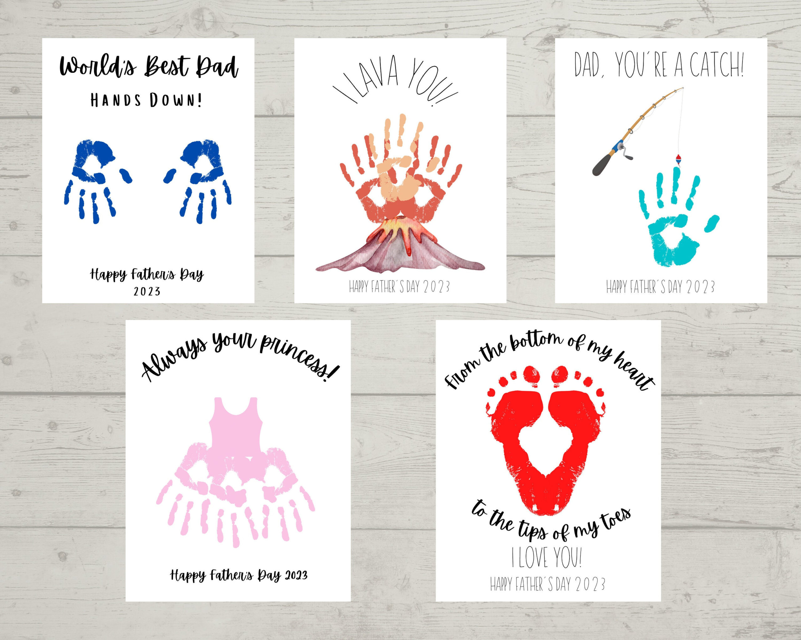 Father&amp;#039;S Day Handprint Art Printable - Etsy Uk regarding Father&amp;#039;S Day Handprint Printable