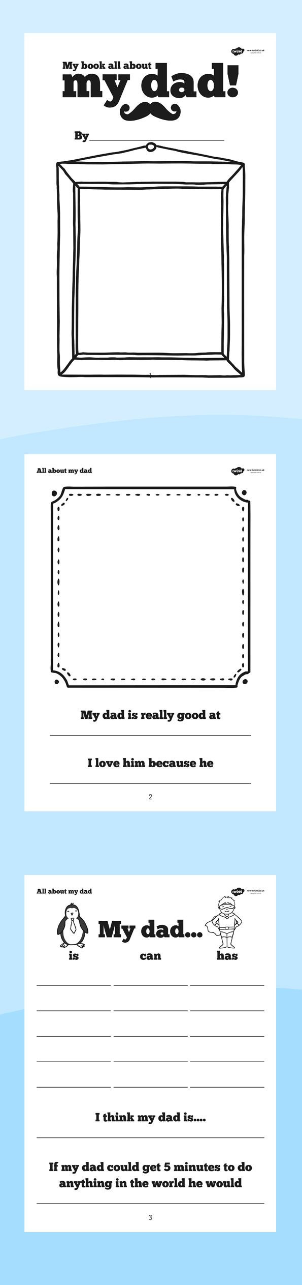 Father&amp;#039;S Day Ks1 | Decoration Ideas For School - Twinkl within Printable Father&amp;amp;#039;s Day Book