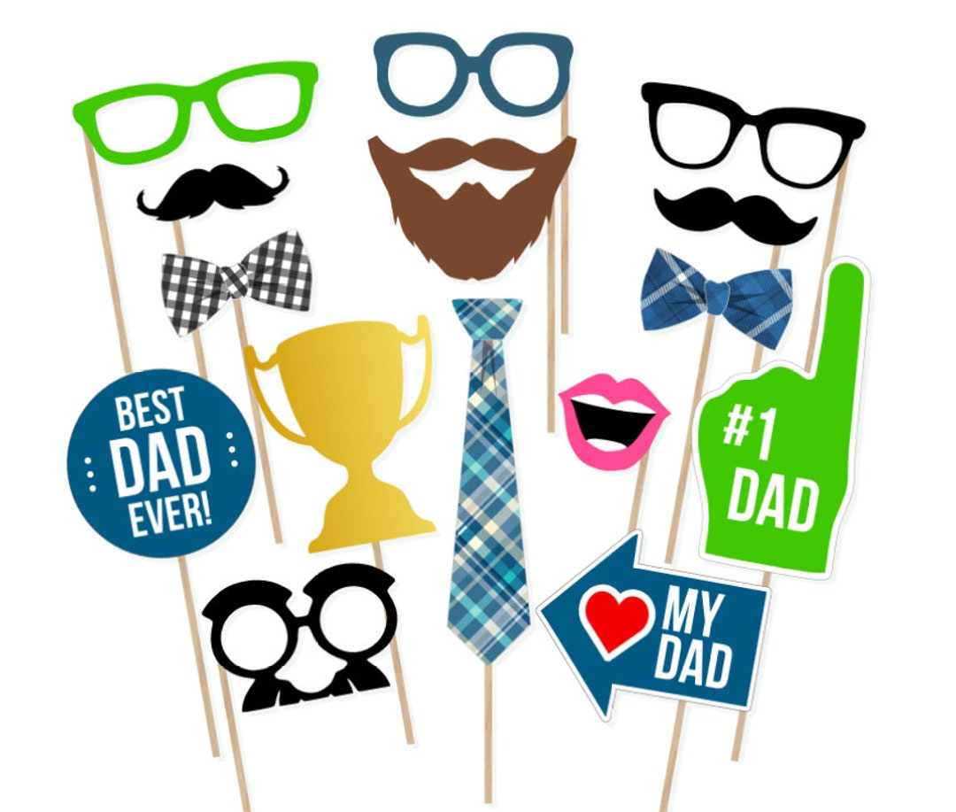 Father&amp;#039;S Day Photo Booth Props - Father&amp;#039;S Day Photobooth Props - Father&amp;#039;S Day Printable - Father&amp;#039;S Day Party - Dad Party - Etsy in Printable Father&amp;#039;S Day Photo Booth Props