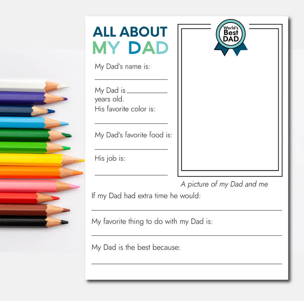 Father&amp;#039;S Day Printable Fill In Sheet From Thirty Handmade Days inside Father&amp;#039;S Day Fill In The Blank Printable