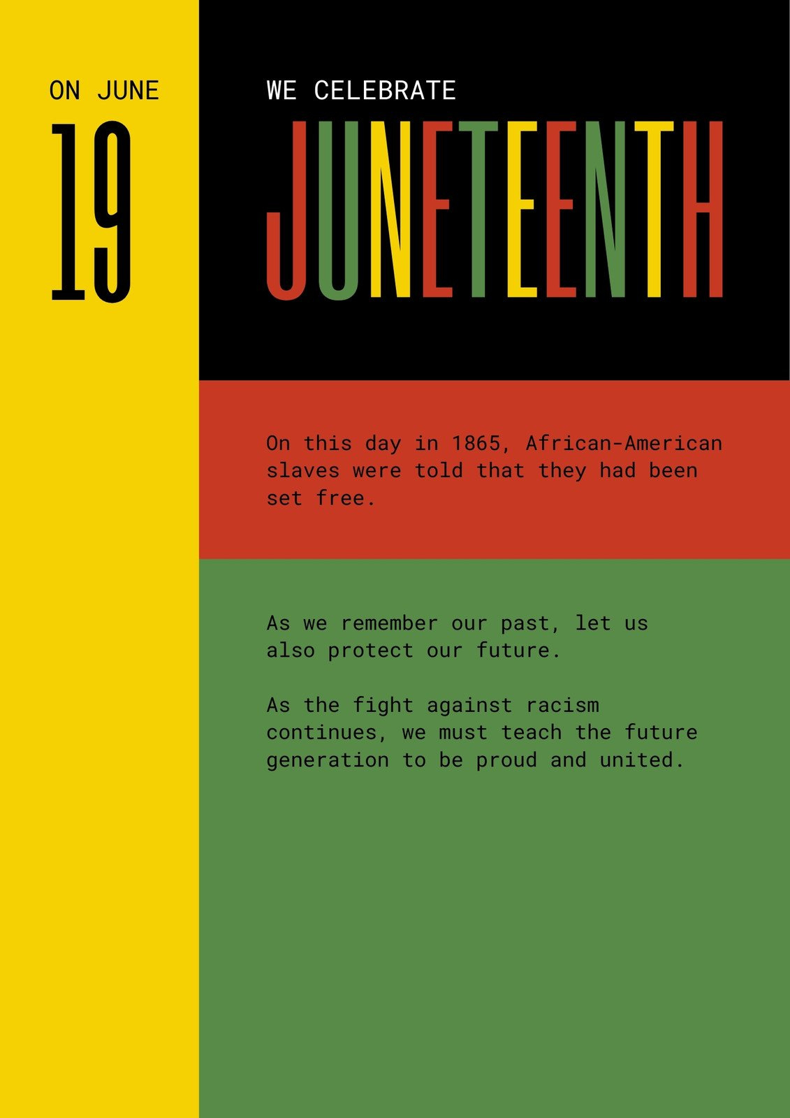 Free And Customizable Juneteenth Templates with regard to Free Printable Juneteenth