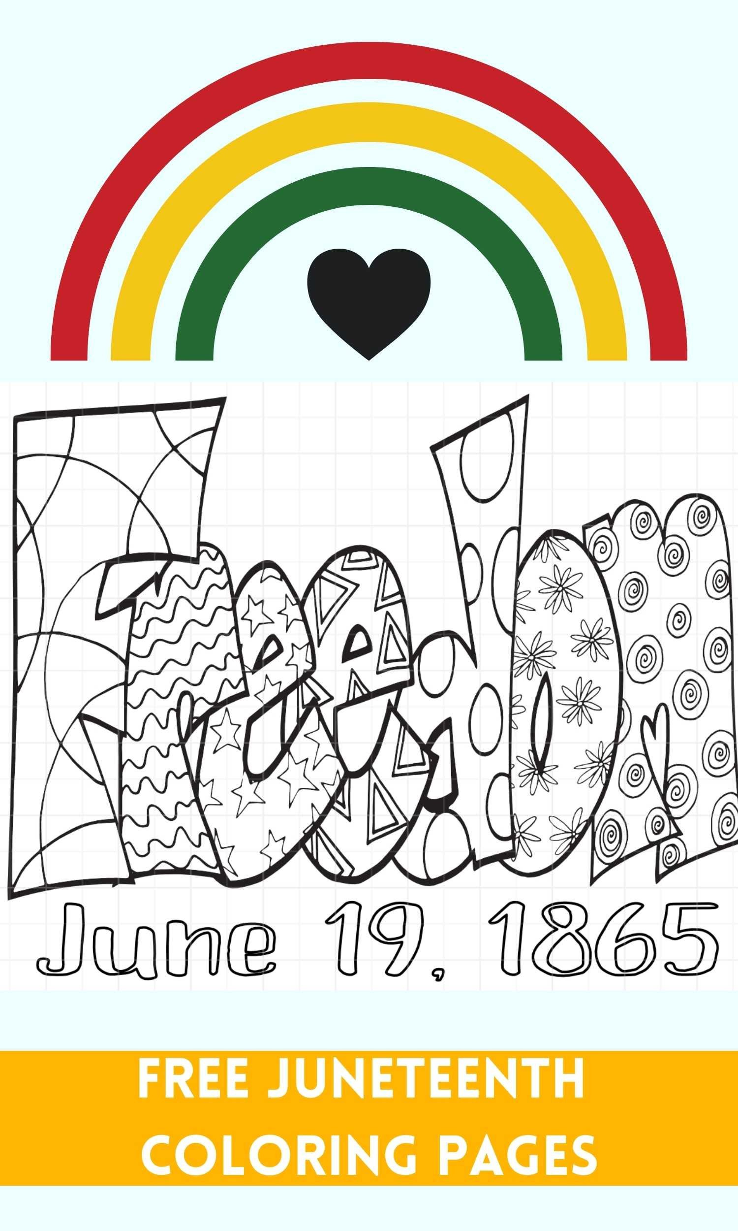 Free Juneteenth Coloring Pages — Stevie Doodles throughout Printable Juneteenth