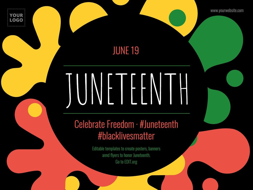 Free Juneteenth Day Flyer Templates for Juneteenth Flyer Printable