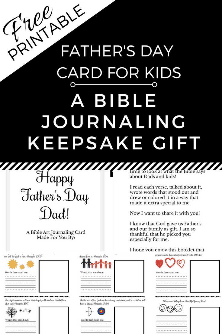 Free Printable Father&amp;#039;S Day Card - Bible Journal A Keepsake Gift intended for Free Printable Religious Father&amp;#039;S Day Cards