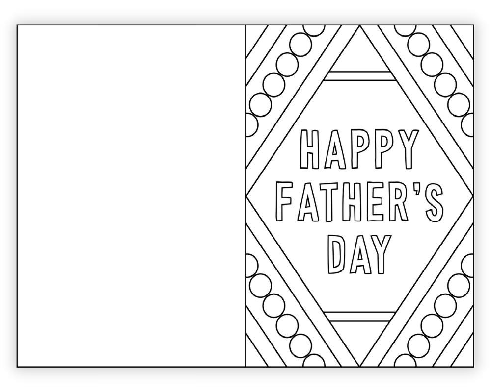Free Printable Father&amp;#039;S Day Card To Color - The Craft-At-Home Family with regard to Easy Printable Father&amp;amp;#039;s Day Crafts