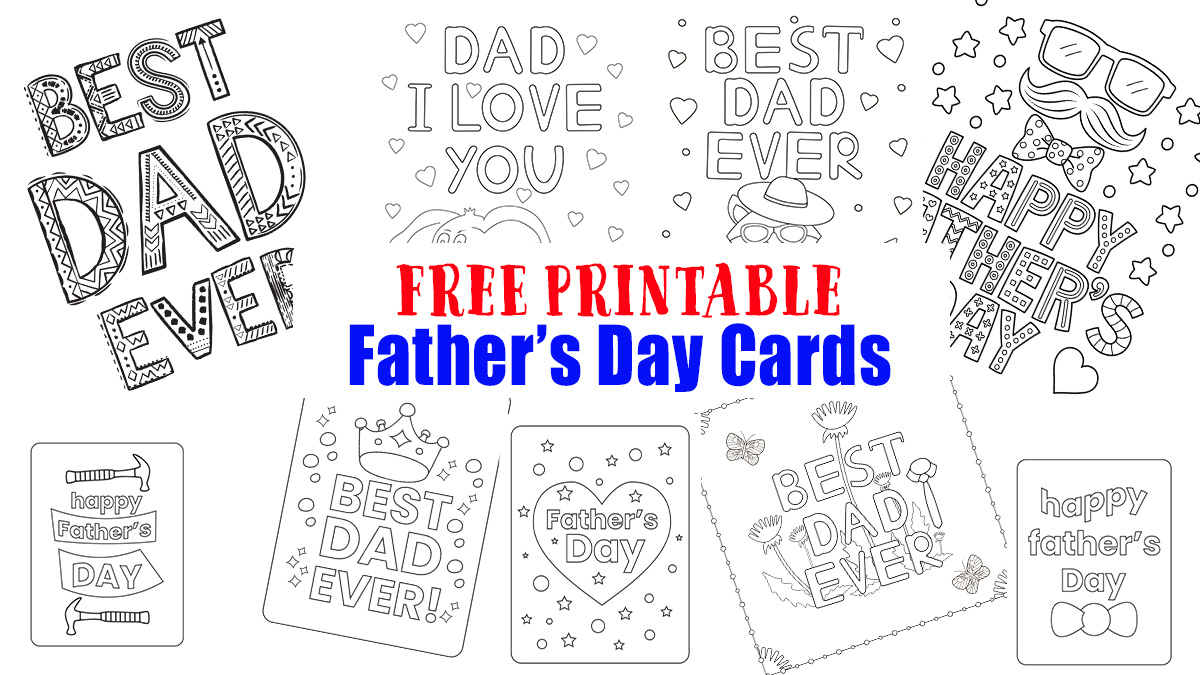 Free Printable Father&amp;#039;S Day Cards For Kids To Color - Happy intended for Father&amp;amp;#039;s Day Card From Daughter Printable
