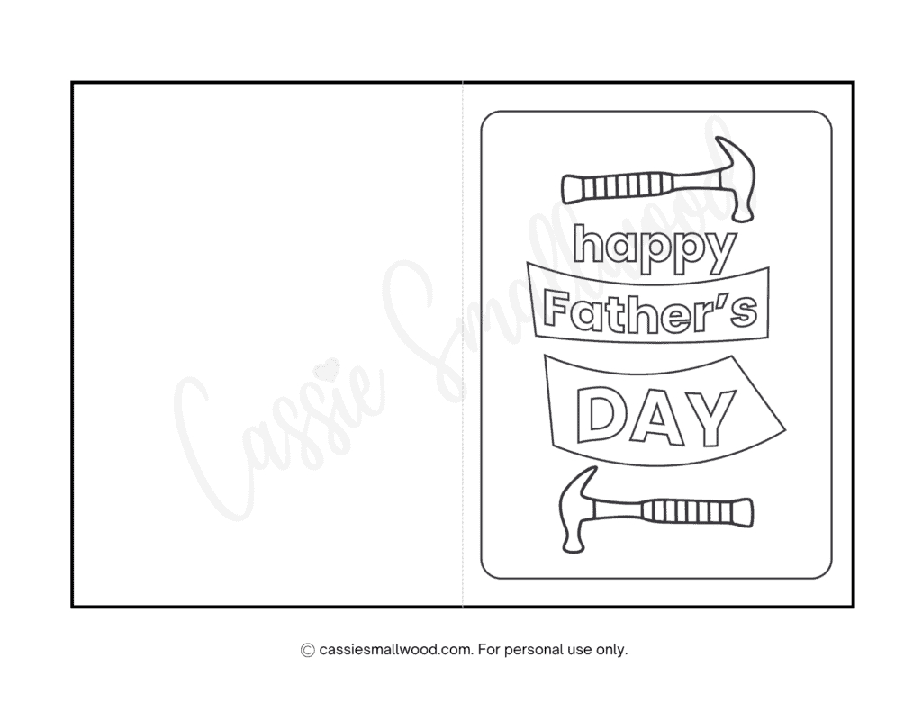 Free Printable Fathers Day Cards To Color - Printable Party Favors intended for Happy Father&amp;amp;#039;s Day Card Printable