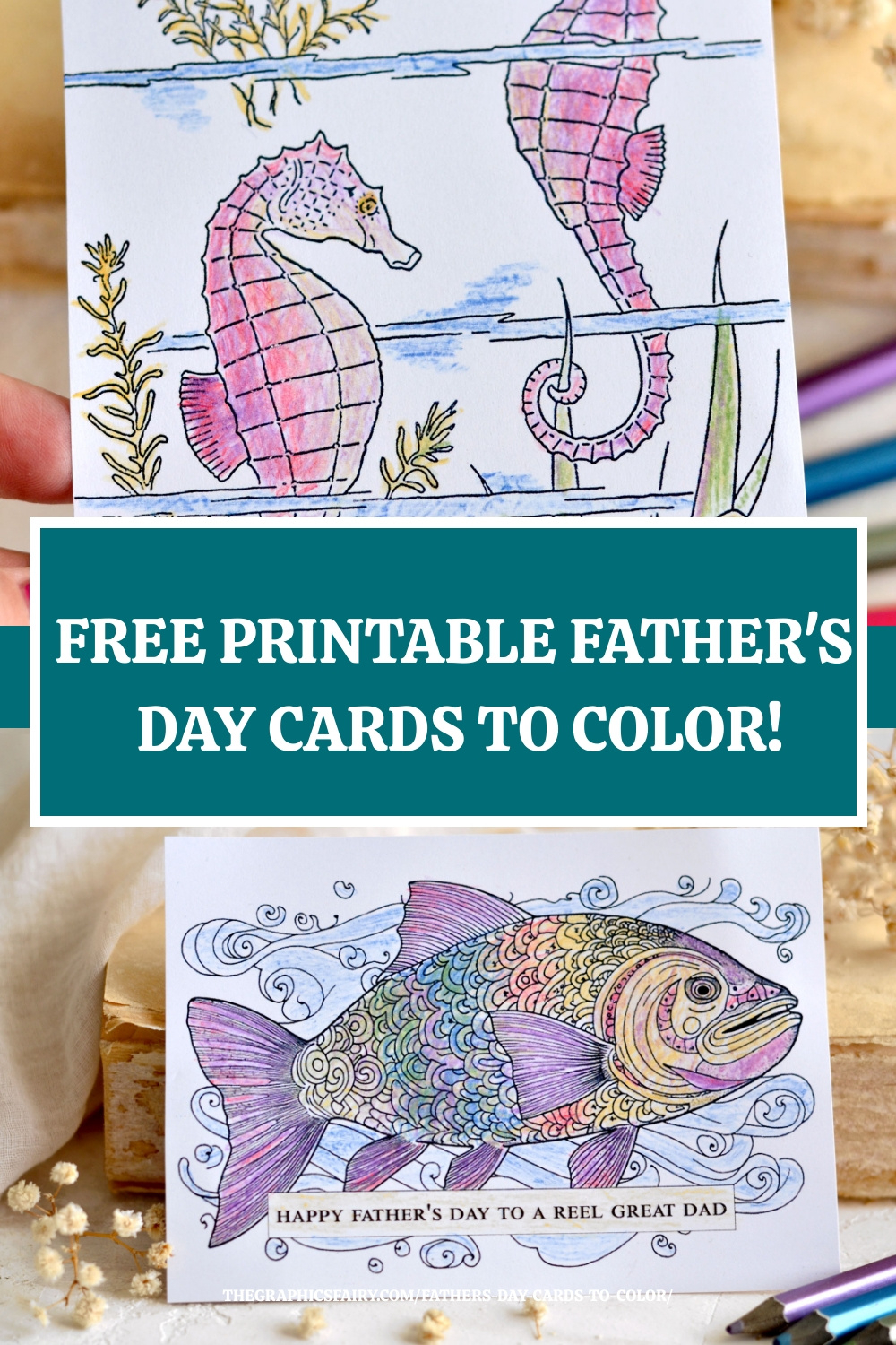 Free Printable Father&amp;#039;S Day Cards To Color! - The Graphics Fairy inside Printable Father&amp;#039;S Day Cards To Color Free