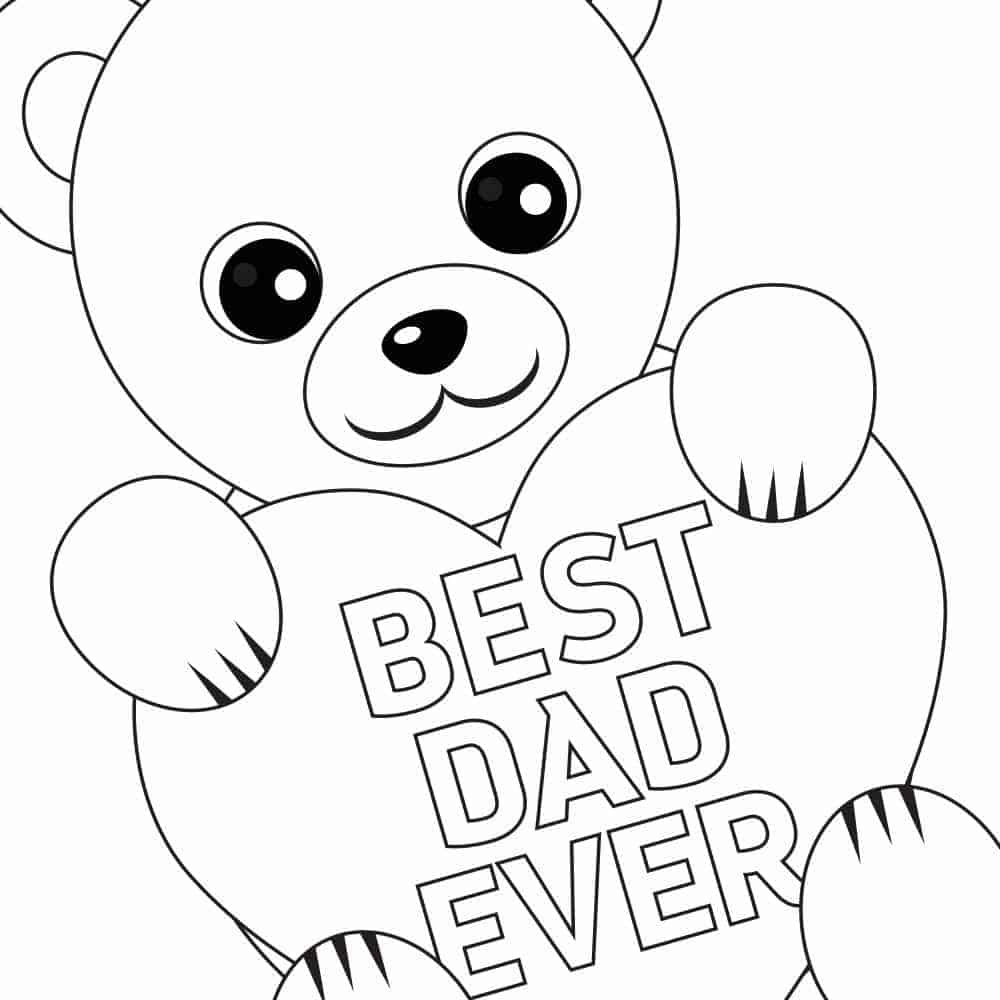 Free Printable Father&amp;#039;S Day Coloring Card And Page regarding Coloring Printable Father&amp;#039;S Day Images