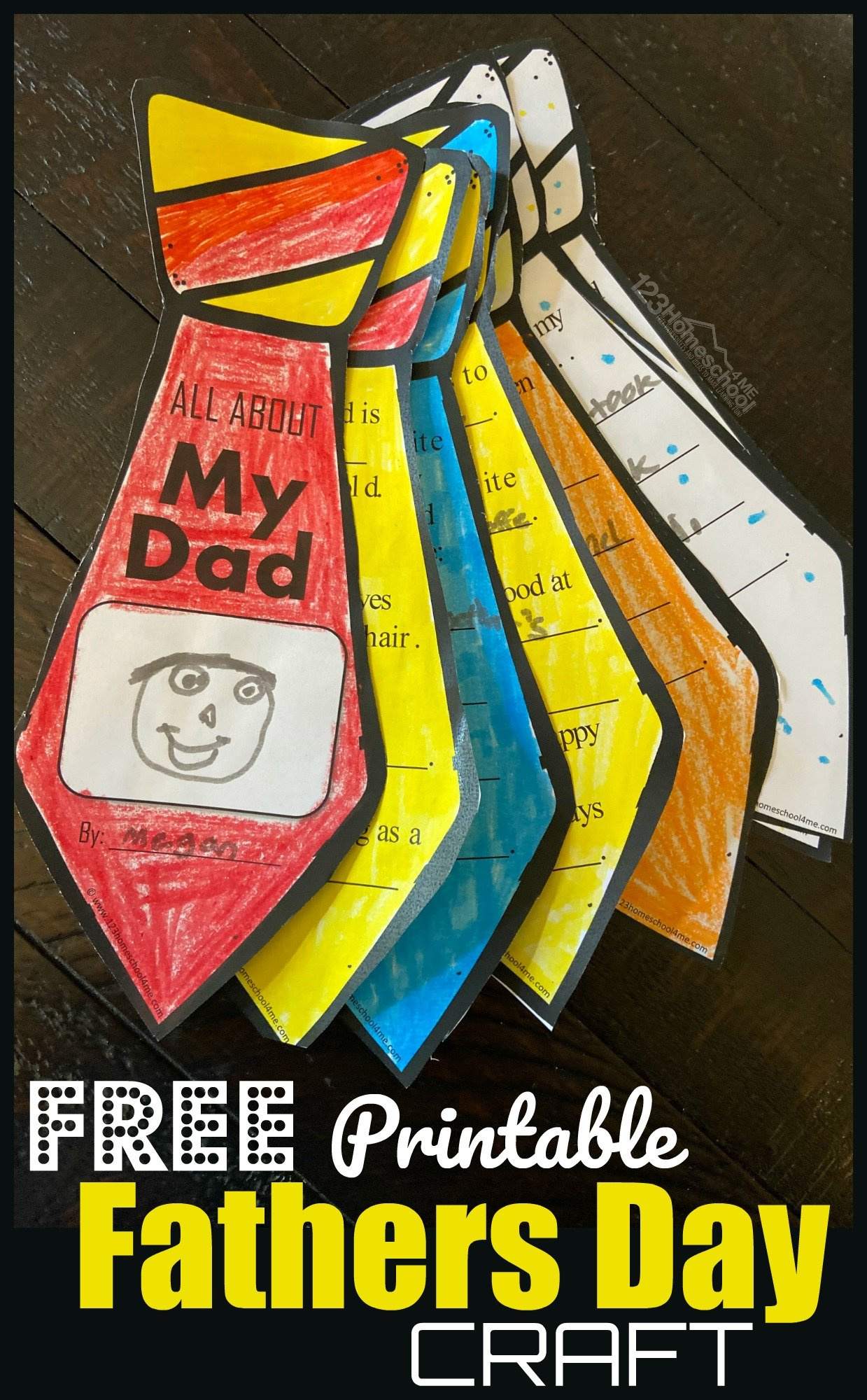 Free Printable Fathers Day Craft in Easy Printable Father&amp;amp;#039;s Day Crafts
