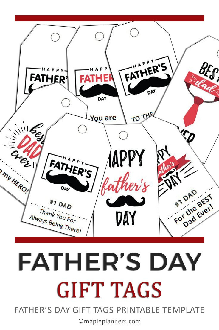 Free Printable Fathers Day Gift Tags For An Awesome Dad throughout Happy Father&amp;#039;S Day Tags Printable Free